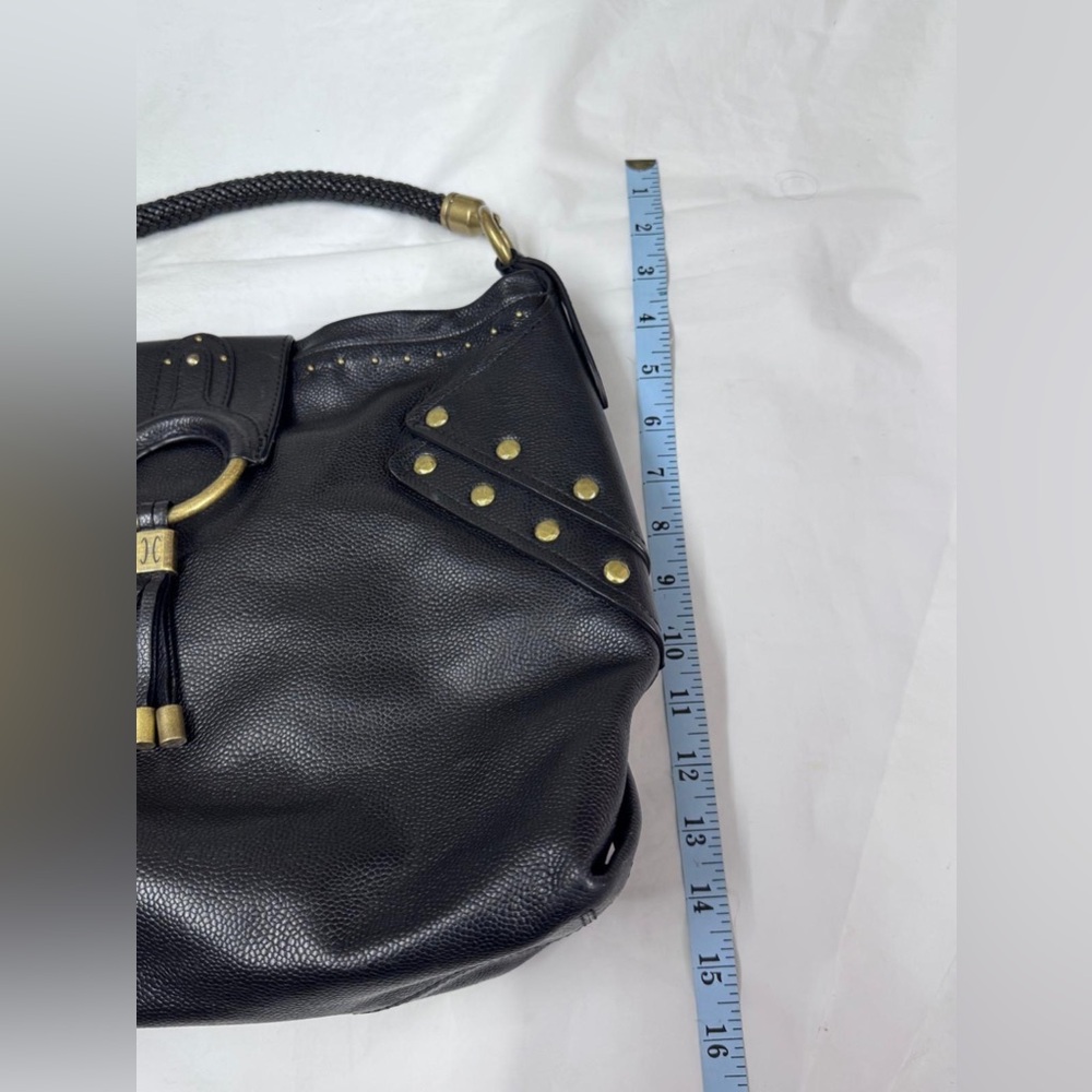 Cole Haan Black Leather Designer Tote Bag - Picture 9 of 9